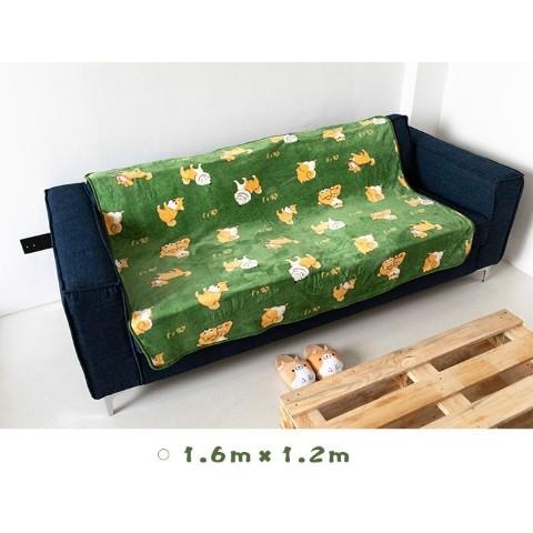 「台灣出貨」柴犬毛毯 保暖毛毯 法蘭絨毛毯 柴犬圖案毛毯-細節圖3