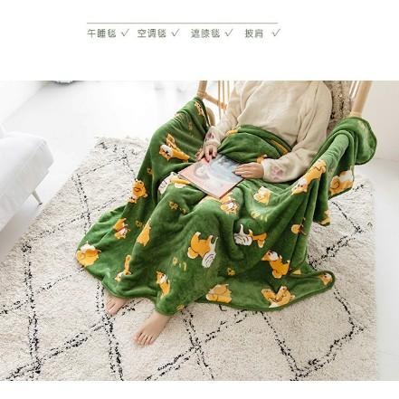 「台灣出貨」柴犬毛毯 保暖毛毯 法蘭絨毛毯 柴犬圖案毛毯-細節圖4