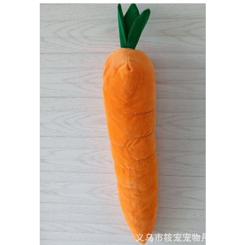 仿真大紅蘿蔔發聲玩具 寵物發泄玩具 葉子內有響紙-細節圖2