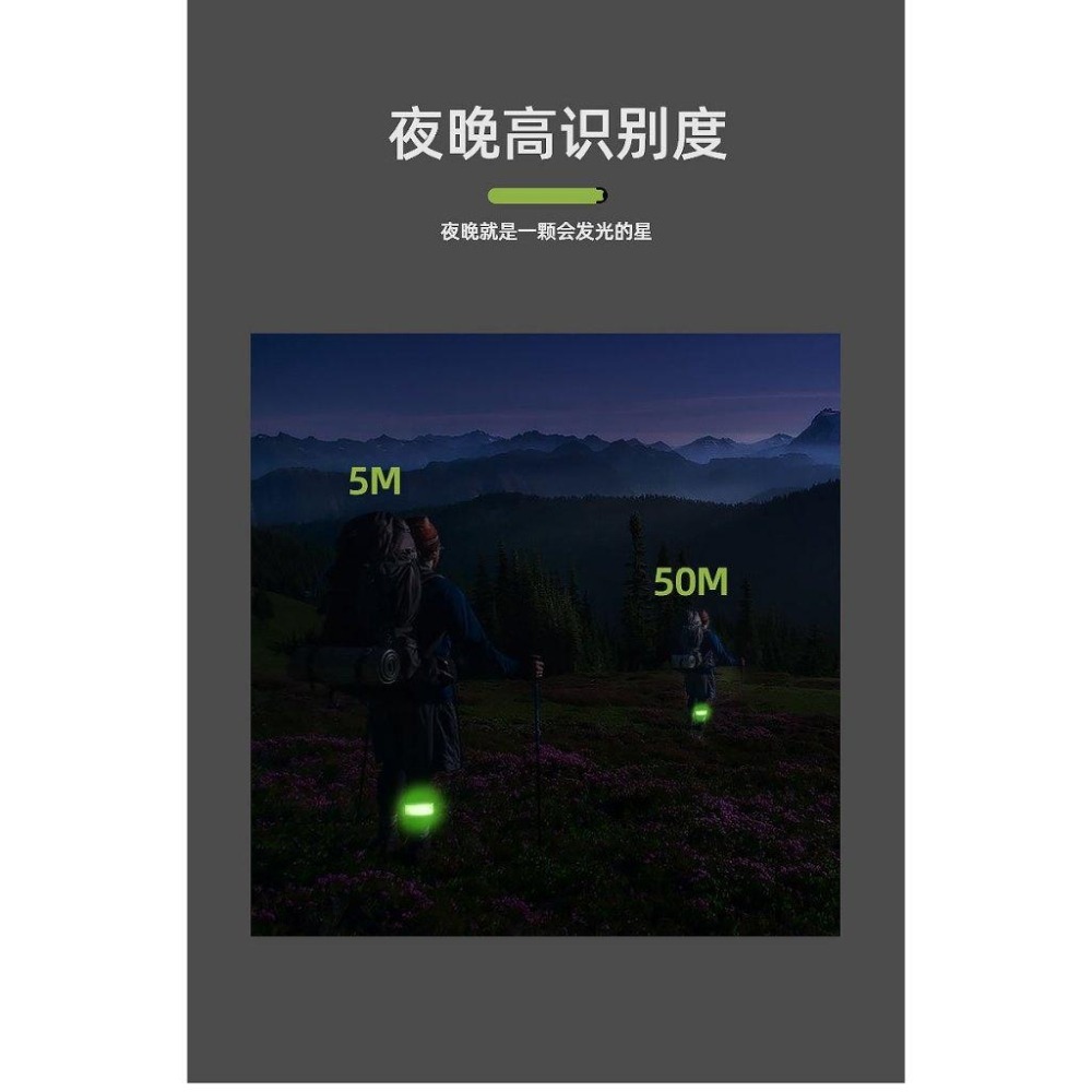USB充電啪啪圈 LED發光帶 夜晚跑步散步 自行車推薦使用LED燈飾-細節圖5