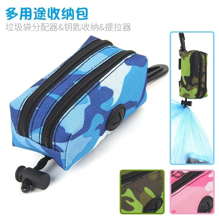 寵物拾便袋 雙拉鏈加大空間除放狗狗撿便袋還能裝其他物品-細節圖6