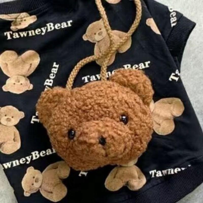 新品特價中 背扣式小熊圖案寵物衣服 狗狗背心 毛絨可愛衣服冬天-細節圖8