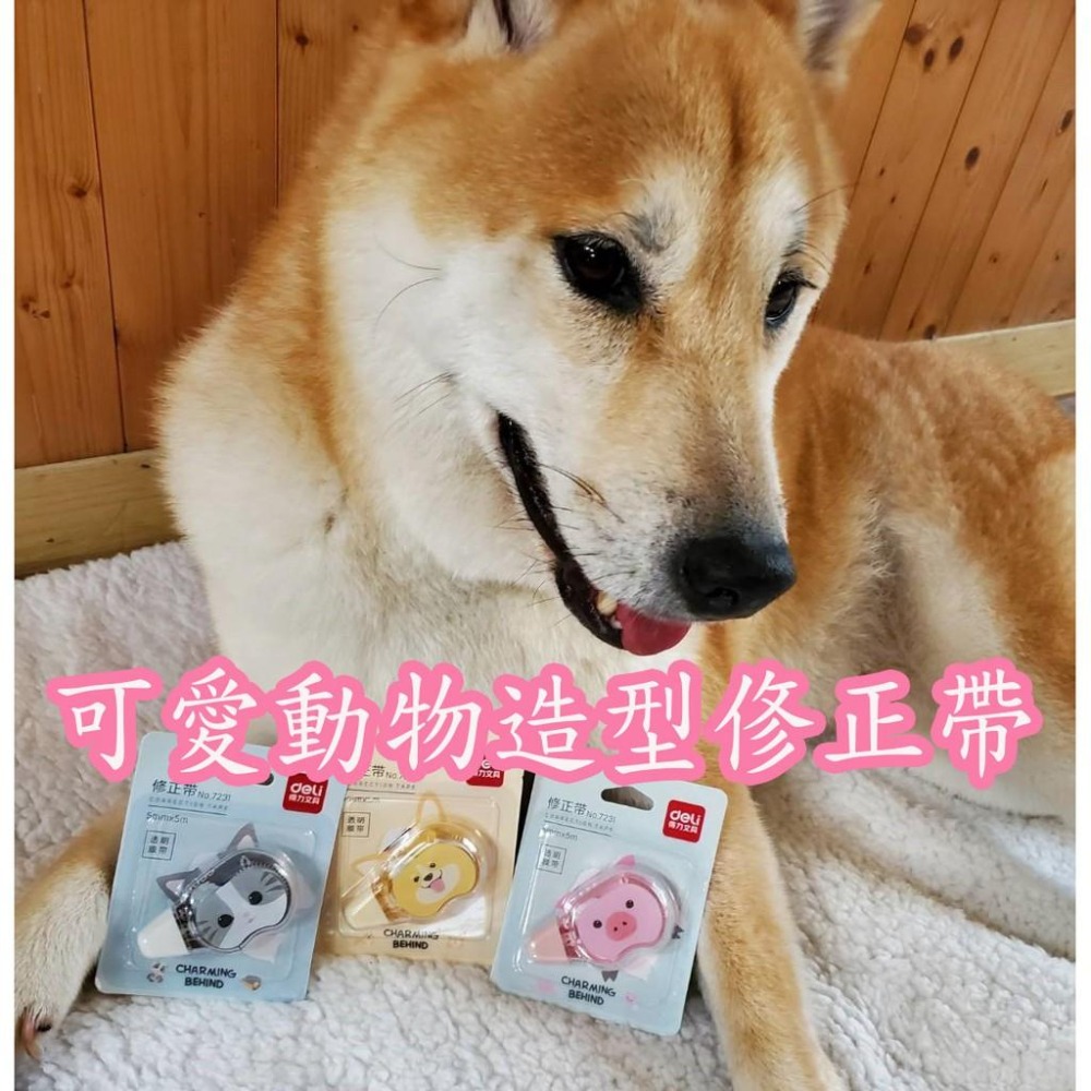 清倉價可愛創意文具動物柴犬貓咪小豬圖案修正帶5mm*5m - 柏斯寵物玩具用品- iOPEN Mall