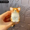 木雕風狗狗模型  可愛柴犬擺件 哈士奇 柯基擺飾 送禮物推薦-規格圖11