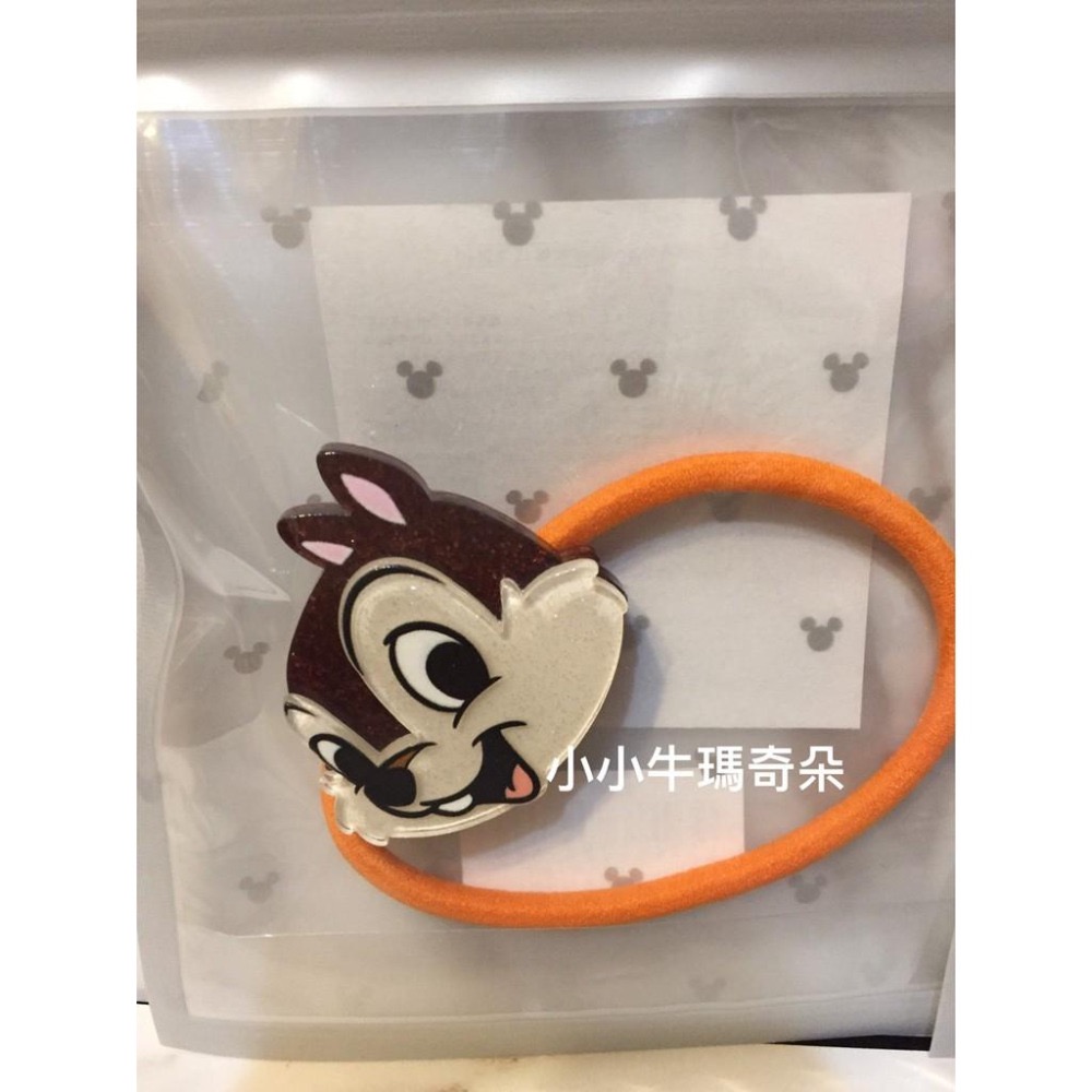 ~小小牛瑪奇朵~2019日本迪士尼奇奇蒂蒂Chip n Dale  熊抱哥亮晶晶髮飾 髮束-細節圖2