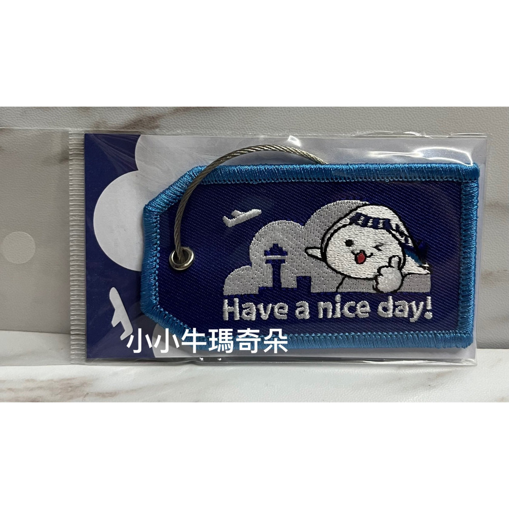 ~小小牛瑪奇朵~ANA日本全日空航空LINE 官方帳號人氣角色“Soratchi”娃娃刺繡款名牌 掛牌-規格圖5