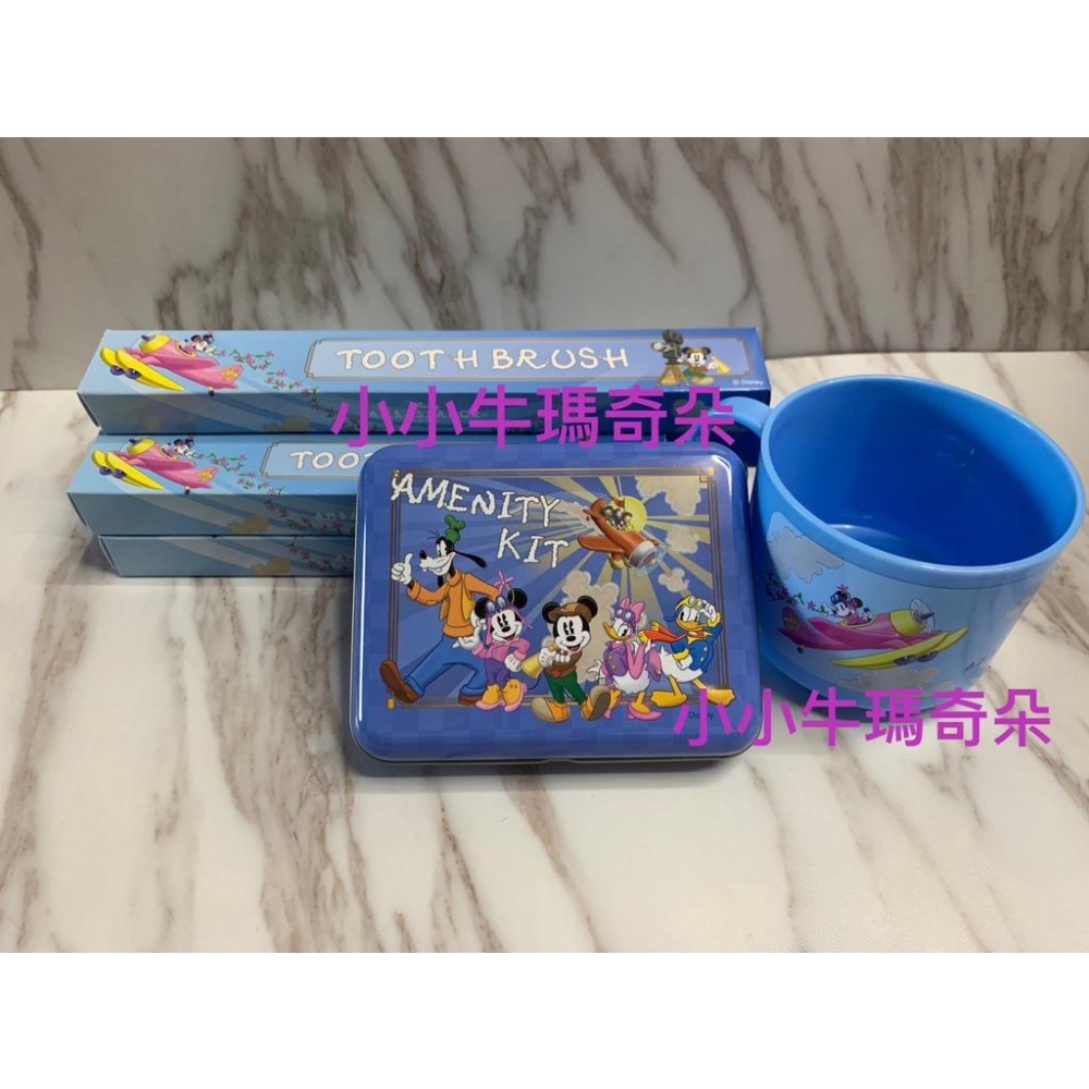 ~小小年瑪奇朵～日本東京迪士尼大使飯店Disney AMBASSADOR HOTEL 盥洗組(牙刷.漱口杯.針線盒)-細節圖3