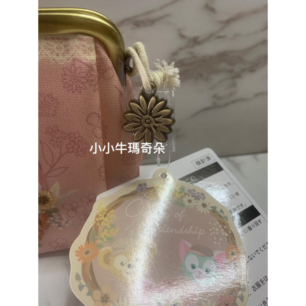 ~小小牛瑪奇朵～2023日本東京海洋迪士尼春季雪莉玫化妝包 收納包 口金包 珠扣包-細節圖5
