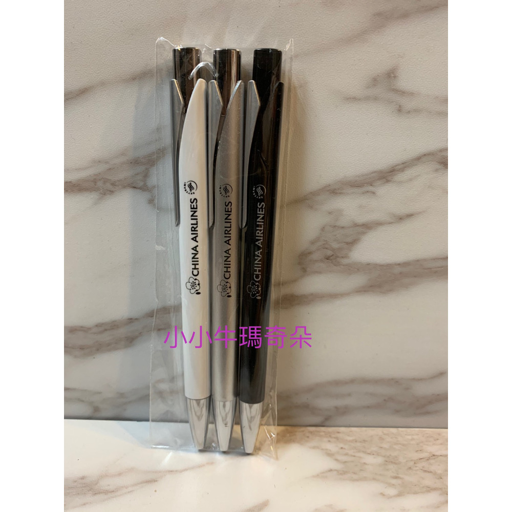 ~小小牛瑪奇朵~CAL中華航空CHINA AIRLINES 華航方桿花瓣原子筆組(一組三入)-規格圖3