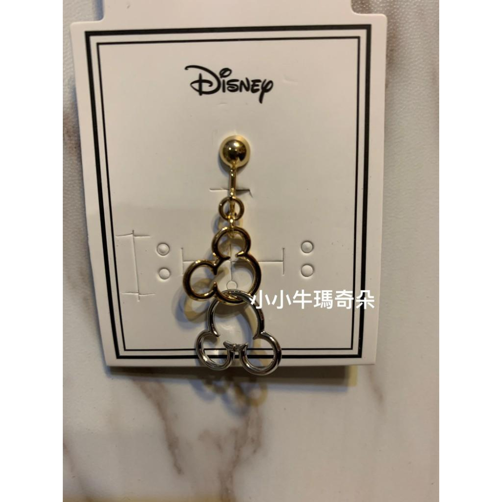小小牛瑪奇朵~日本東京迪士尼米奇 小精靈單耳耳環-細節圖3
