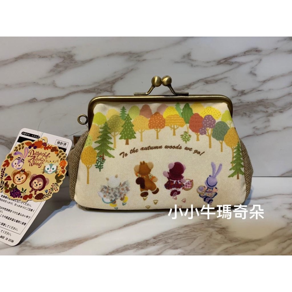 ~小小牛瑪奇朵~2019日本東京海洋迪士尼秋季大冒險系列達菲duffy雪莉玫史黛拉兔票卡零錢包 珠扣零錢包-細節圖4