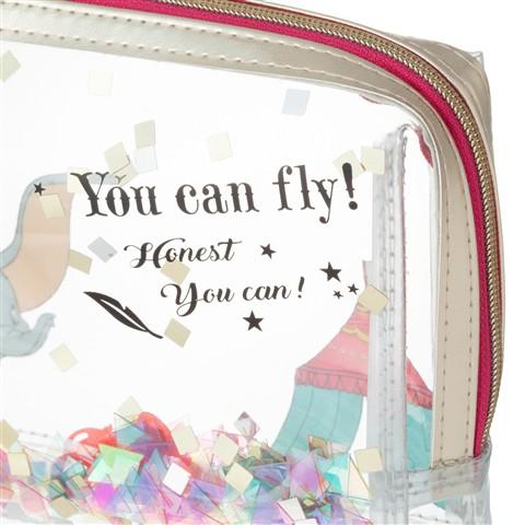 ~小小牛瑪奇朵~日本Francfranc For Disney 迪士尼小飛象DUMBO透明收納包 化妝包-細節圖7