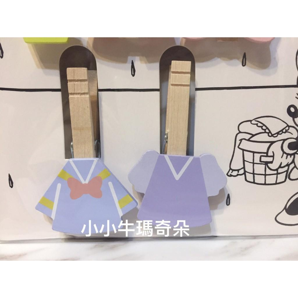 ~小小牛瑪奇朵~日本迪士尼米奇 米妮木製曬衣夾 memo夾-細節圖3