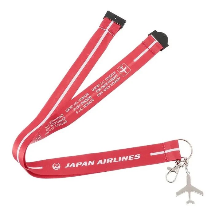 ~小小牛瑪奇朵~JAL日本航空JAPAN AIRLINES 飛機造型證件掛帶 掛繩-細節圖4