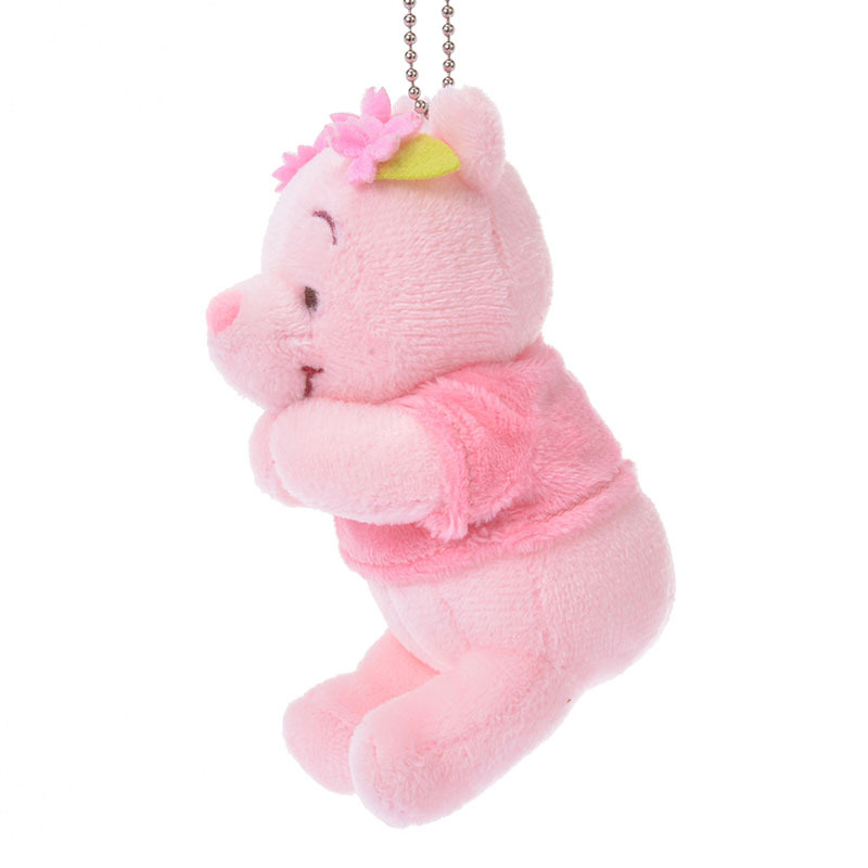 ~小小牛瑪奇朵~日本迪士尼櫻花系列粉紅色小熊維尼Winnin the Pooh 吊飾 娃娃-細節圖7
