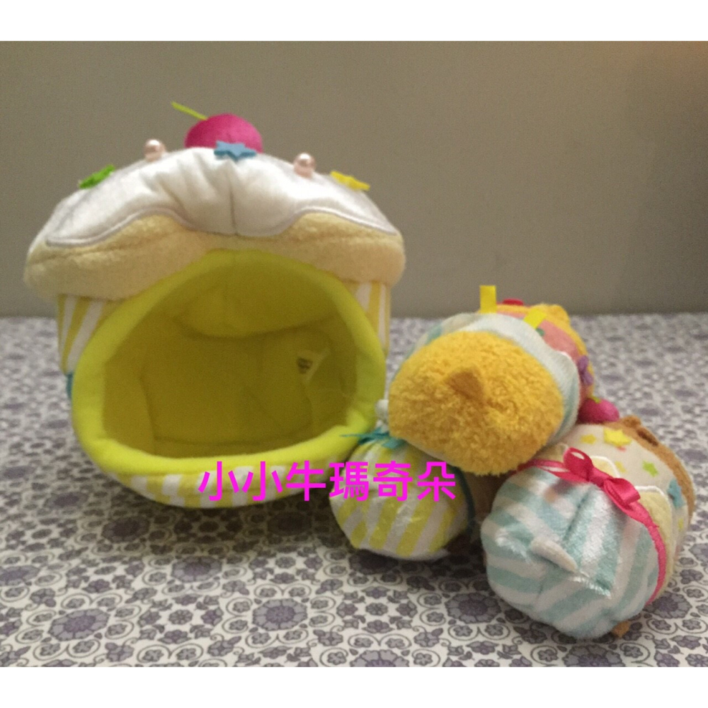 ~小小牛瑪奇朵~2016年東京迪士尼TSUMTSUM限定款蛋糕造型組 唐老鴨與黛西杯子蛋糕組-細節圖3