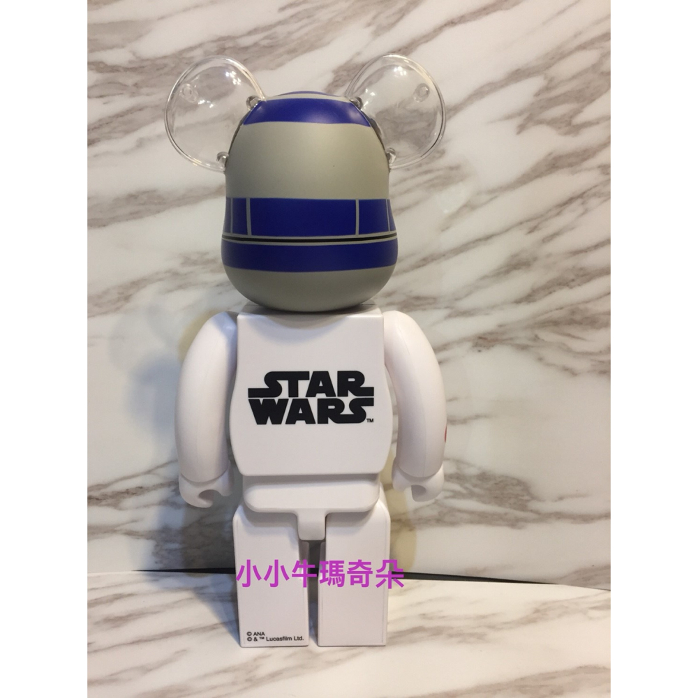 ~小小牛瑪奇朵~全日空航空ANA星際大戰STARWARS BEARBRICK BE@RBRICK 400% R2-D2-細節圖3