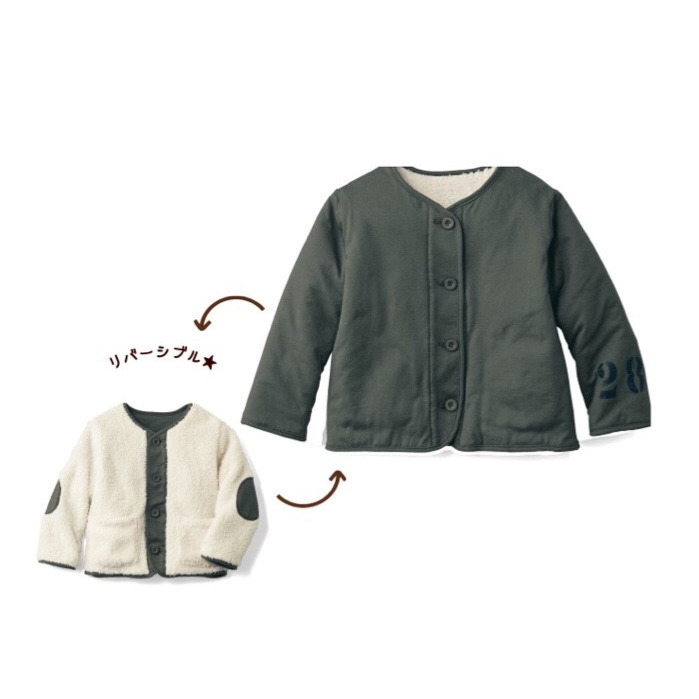 ~小小牛瑪奇朵~日本迪士尼男寶寶 女寶寶米奇 米老鼠兩面穿2 way造型外套 夾克-細節圖3