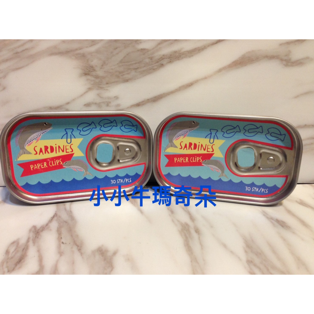 ~小小牛瑪奇朵~北歐丹麥生活美學 Flying Tiger Copenhagen沙丁魚罐頭迴紋針 1 直購-細節圖2