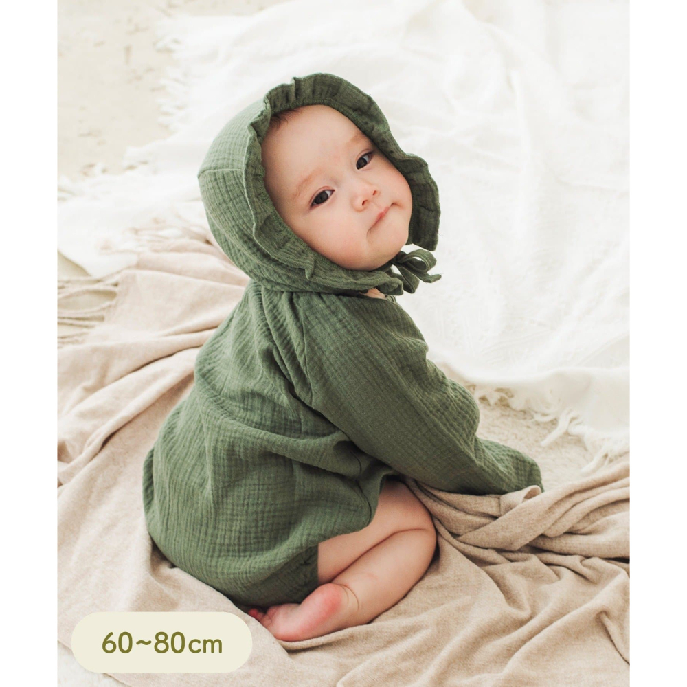 ~小小牛瑪奇朵~日本 3COINS 寶寶系列商品 包屁衣 口水巾 長襪-細節圖2