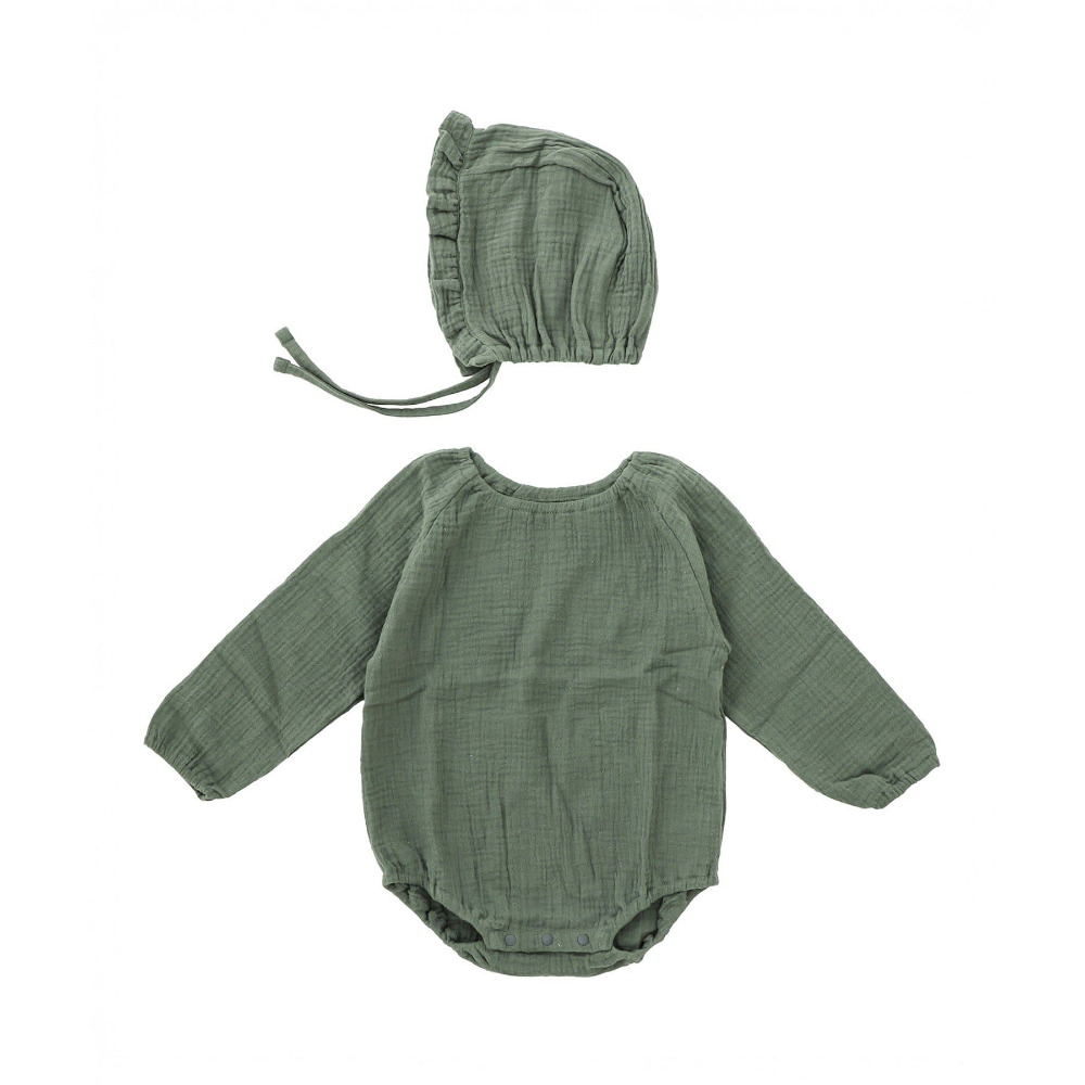 綠色包屁衣含帽子