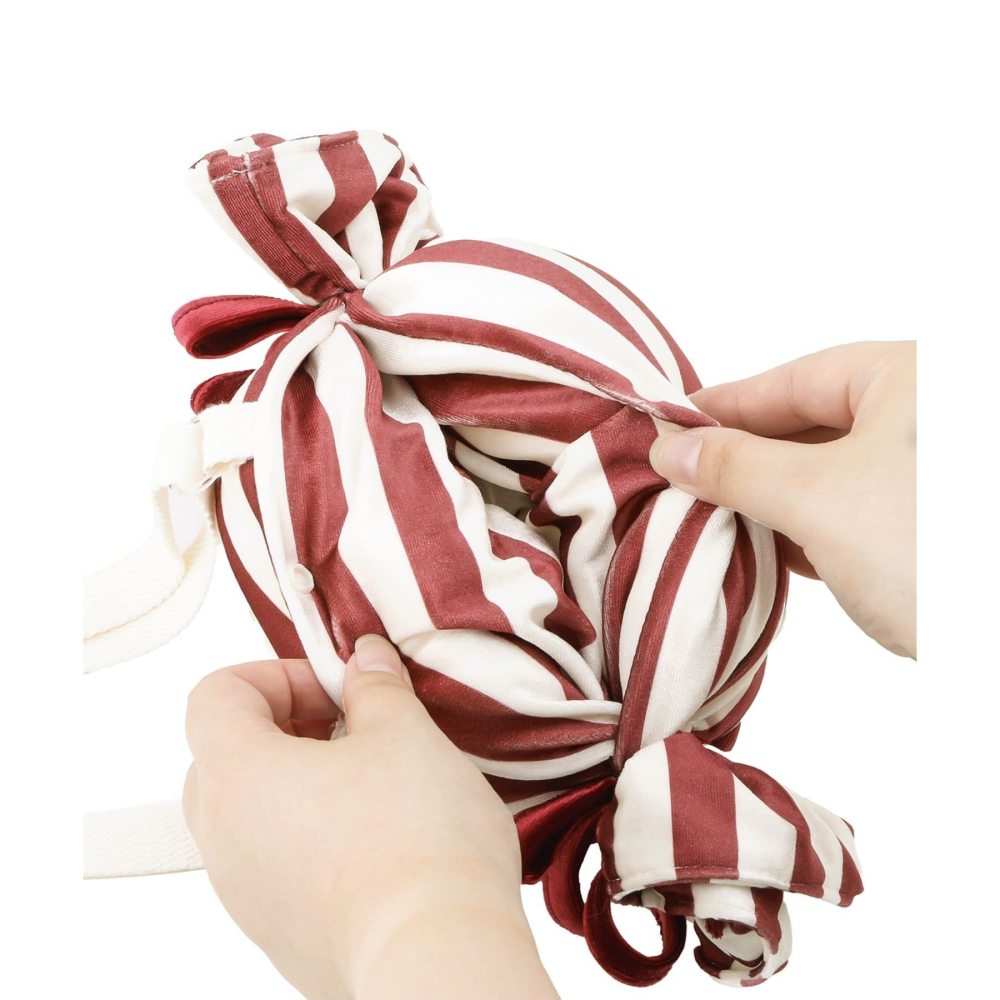 ~小小牛瑪奇朵~2025 日本 3COIN聖誕節 糖果造型包 櫻桃抓夾-細節圖5