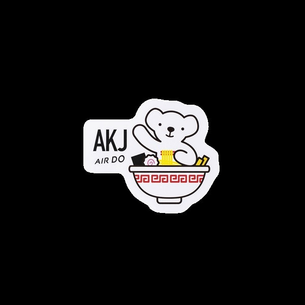 ~小小牛瑪奇朵~AIRDO北海道航空 小白熊 就航地 目的地機場代碼貼紙組-細節圖6