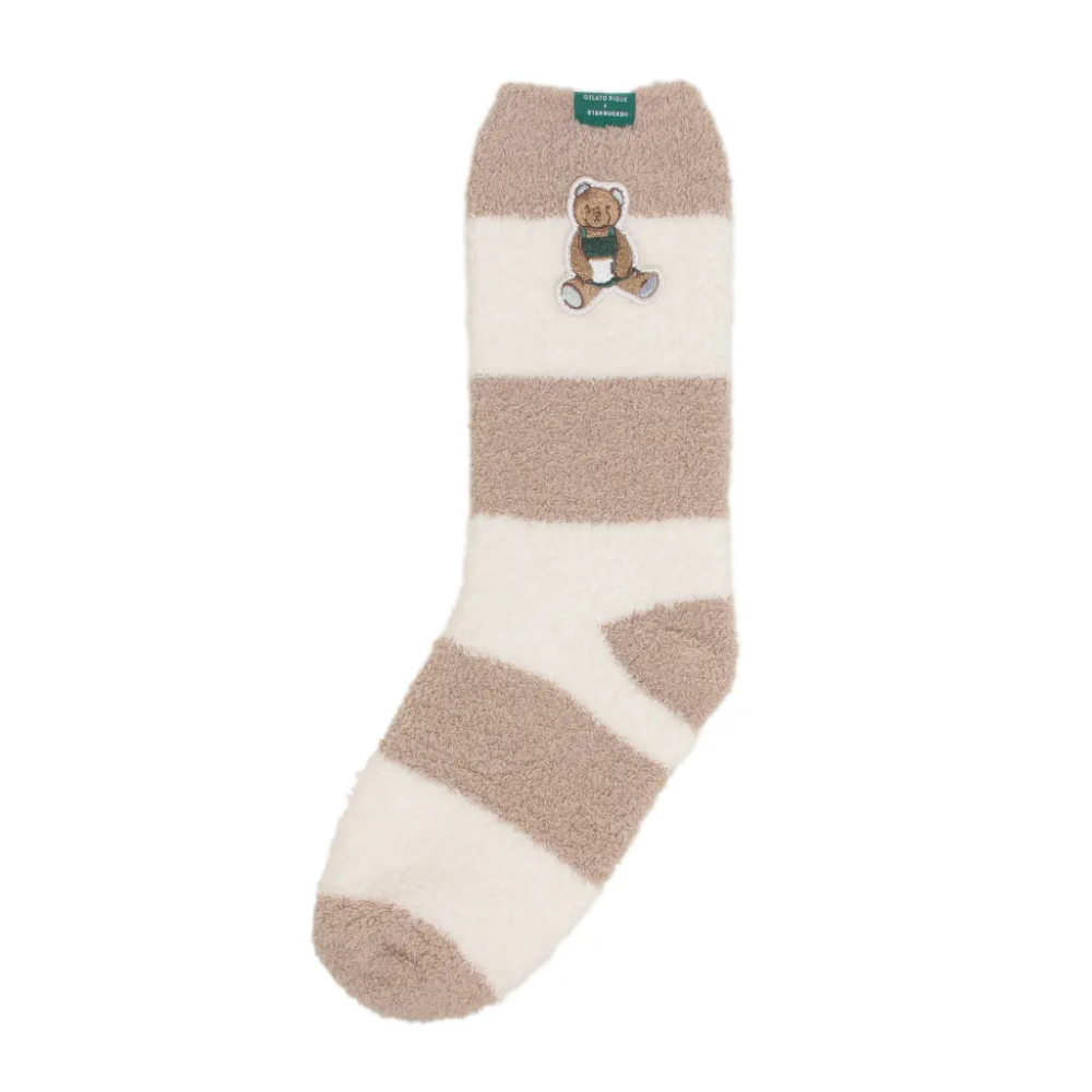 ~小小牛瑪奇朵~日本STARBUCKS星巴克 &  Gelato Pique 聯名款商品 毛茸茸長褲 襪子-細節圖5