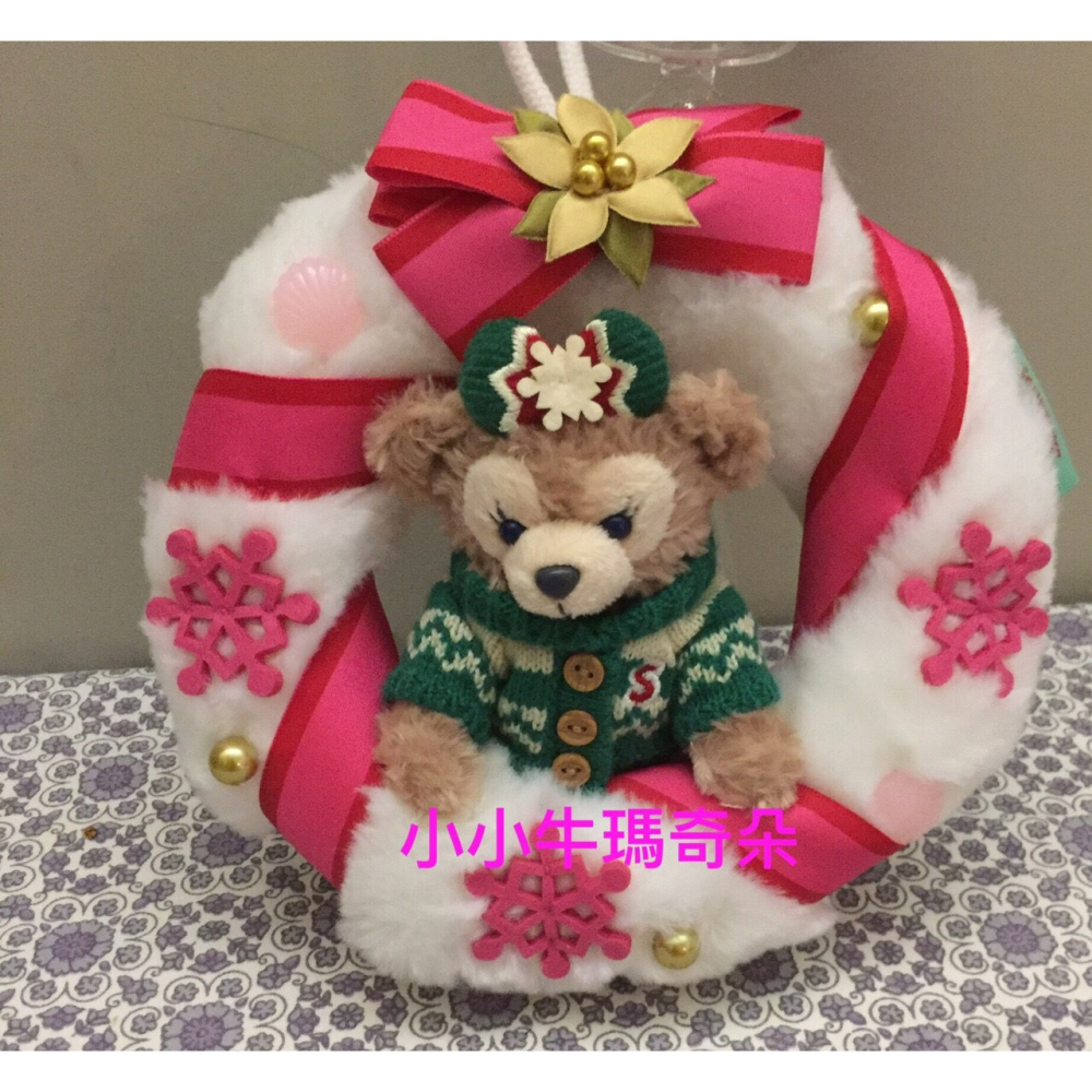 ~小小牛瑪奇朵~2015日本海洋迪士尼達菲Tokyo Disney Sea聖誕系列商品 聖誕掛飾 坐姿吊飾 站姿吊飾-細節圖2