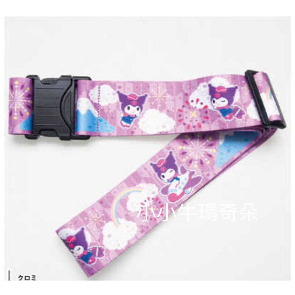 ~小小牛瑪奇朵~SANRIO三麗鷗系列日本意象富士山 花火圖案 行李箱束帶 Hello kitty凱蒂 庫洛米 大耳狗-細節圖6