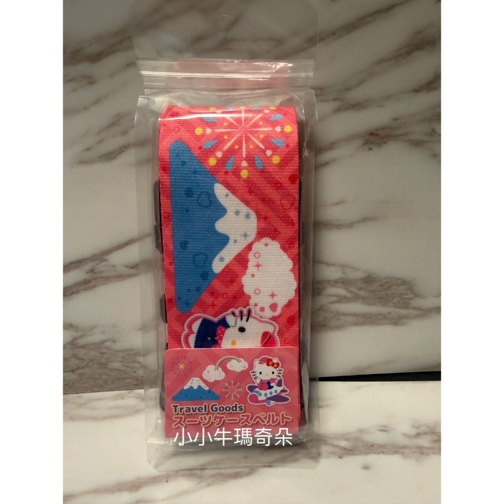 ~小小牛瑪奇朵~SANRIO三麗鷗系列日本意象富士山 花火圖案 行李箱束帶 Hello kitty凱蒂 庫洛米 大耳狗-規格圖7