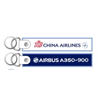 ~小小牛瑪奇朵~CAL中華航空CHINA AIRLINES 華航空中巴士A350-900 A350 飄帶鑰匙圈-細節圖4