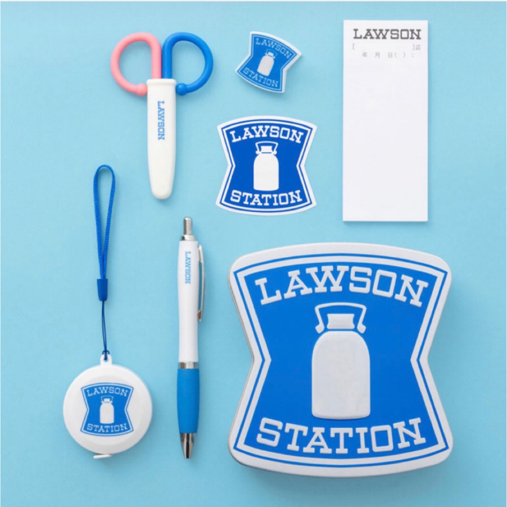 ~小小牛瑪奇朵~LAWSON OFFICIAL BOOK 日本羅森便利商店招牌原樣驚喜文具套裝組 迷你收納包款-細節圖4