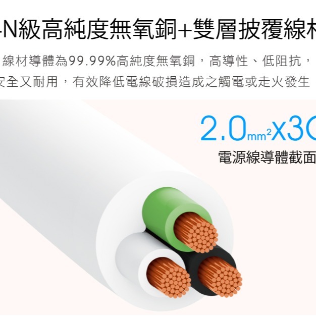 【保護傘】3P延長線 旋轉插頭 4切3座｜1.2M-4.5M (PU-3436)-細節圖9