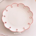 【渥思】韓系復古波浪浮雕盤 甜點盤-規格圖8
