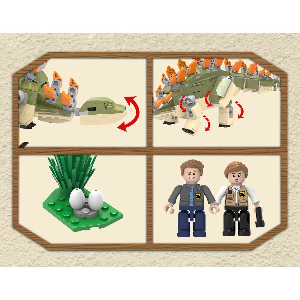 【Elfin world】EW-1010 侏儸紀系列-劍龍探險組合-細節圖4