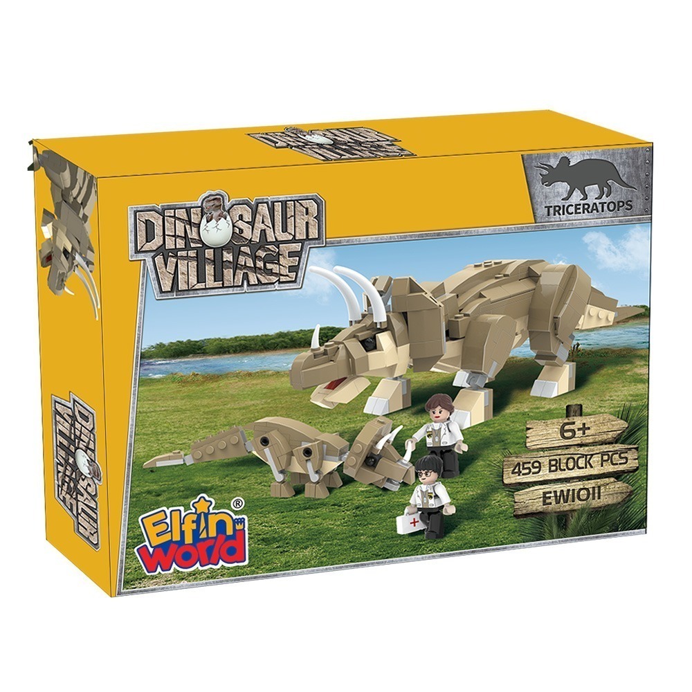 【Elfin world】EW-1011 侏儸紀系列-三角龍醫護組合-細節圖2