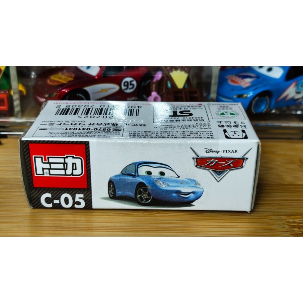 (含膠盒) TOMICA TOMY CARS 汽車總動員 C-05 莎莉 保時捷-細節圖4