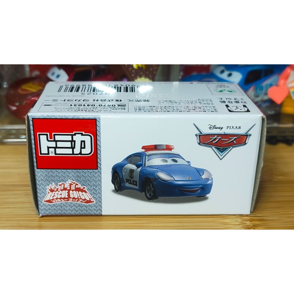 (含膠盒) TOMICA TOMY CARS 汽車總動員 麥坤 閃電麥坤 莎莉 警車 救援GO 保時捷 C-05-細節圖4