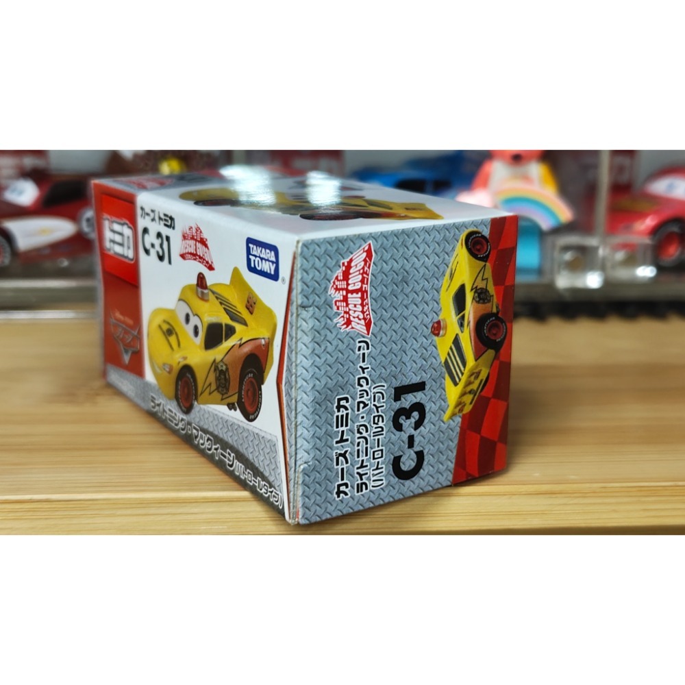 (含膠盒) TOMICA TOMY CARS 汽車總動員 閃電麥坤 C-31 麥坤 警車 救援GO C31-細節圖3