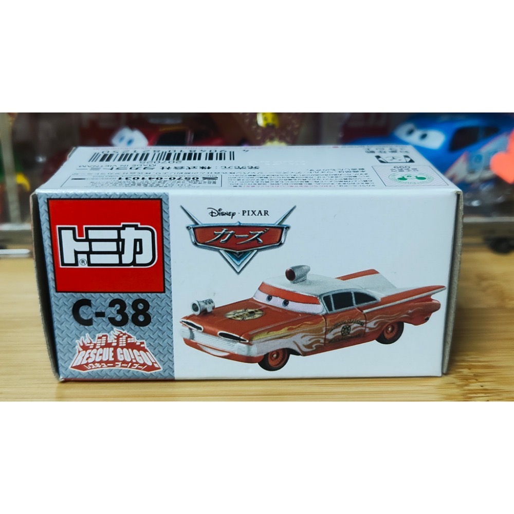 (含膠盒) TOMICA TOMY CARS 汽車總動員 C-38 雷蒙 消防 消防車 麥坤 閃電麥坤-細節圖4