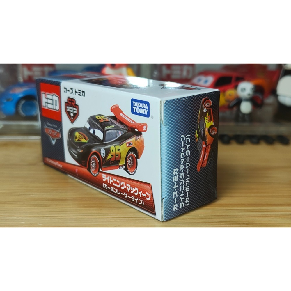 (含膠盒) TOMICA TOMY CARS 汽車總動員 麥坤 閃電麥坤 碳纖維-細節圖3