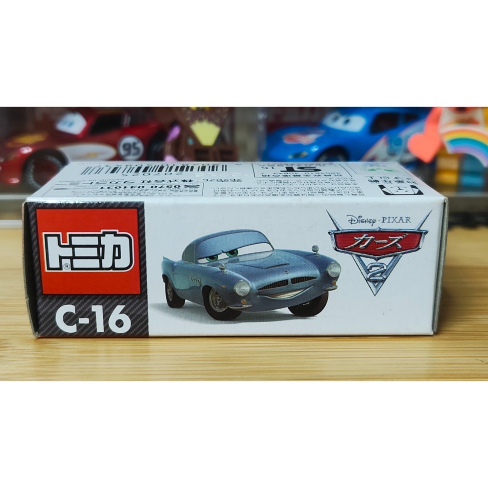 (含膠盒) TOMICA TOMY CARS 汽車總動員 C-16 麥克飛彈 奧斯頓馬丁 C 16 麥坤 閃電麥坤-細節圖4