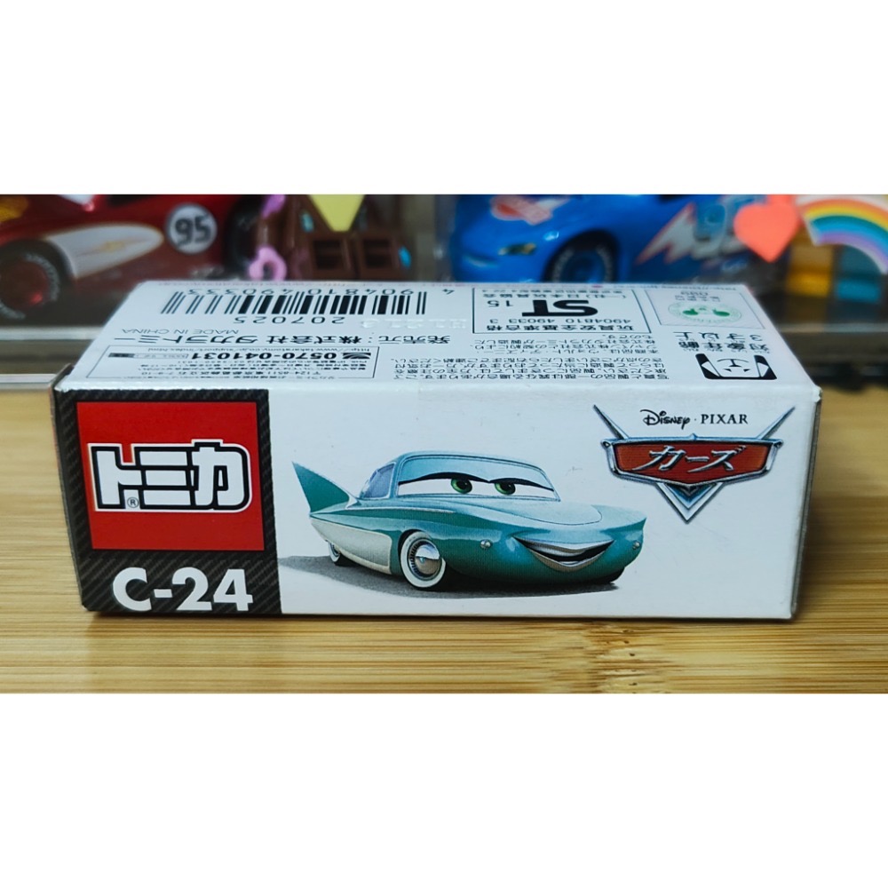 (含膠盒) TOMICA TOMY CARS 汽車總動員 C-24 芙蓉 C 24 麥坤 閃電麥坤-細節圖4