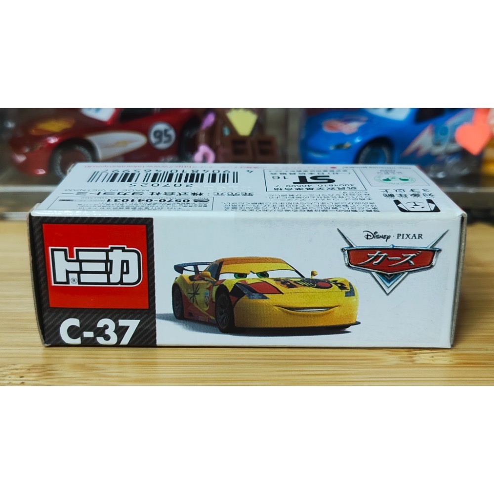 (含膠盒) TOMICA TOMY CARS 汽車總動員 麥坤 閃電麥坤 C-37 蓋世-細節圖4