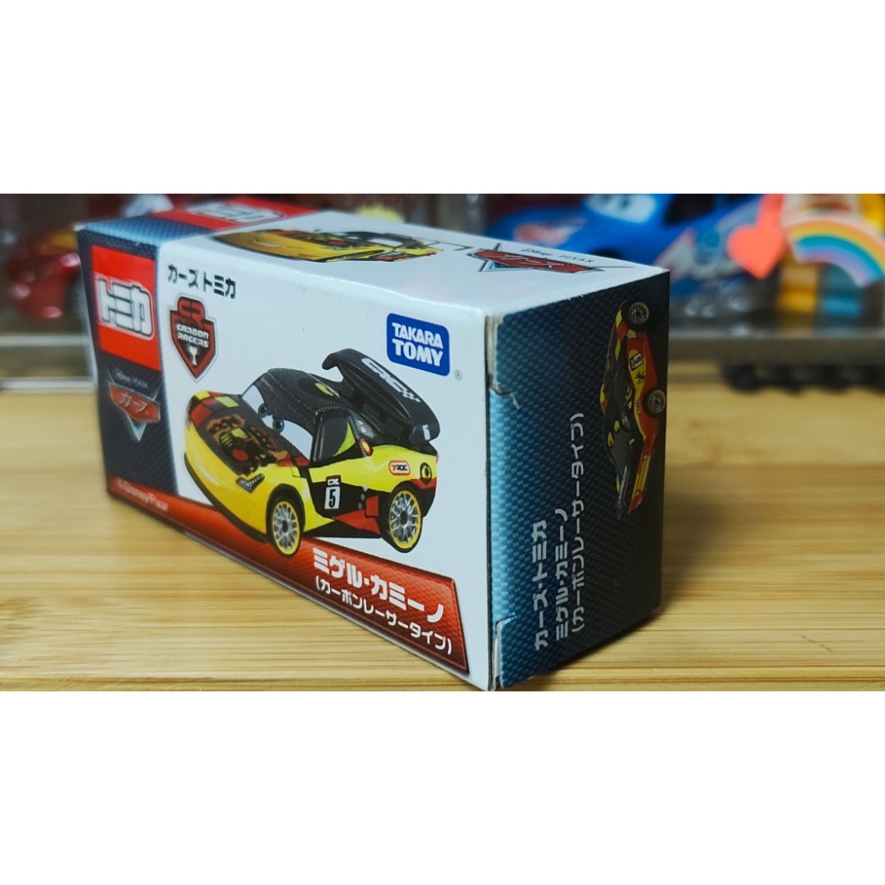 (含膠盒) TOMICA TOMY CARS 汽車總動員 麥坤 閃電麥坤 碳纖維 蓋世 C-37-細節圖3