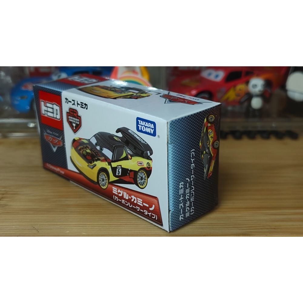 (含膠盒) TOMICA TOMY CARS 汽車總動員 麥坤 閃電麥坤 碳纖維 蓋世 C-37-細節圖3