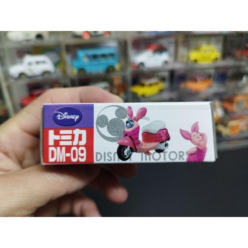 (含膠盒) TOMICA TOMY 迪士尼 DISNEY DM-09 小豬 粉紅豬 摩托車 機車 DM09-細節圖4