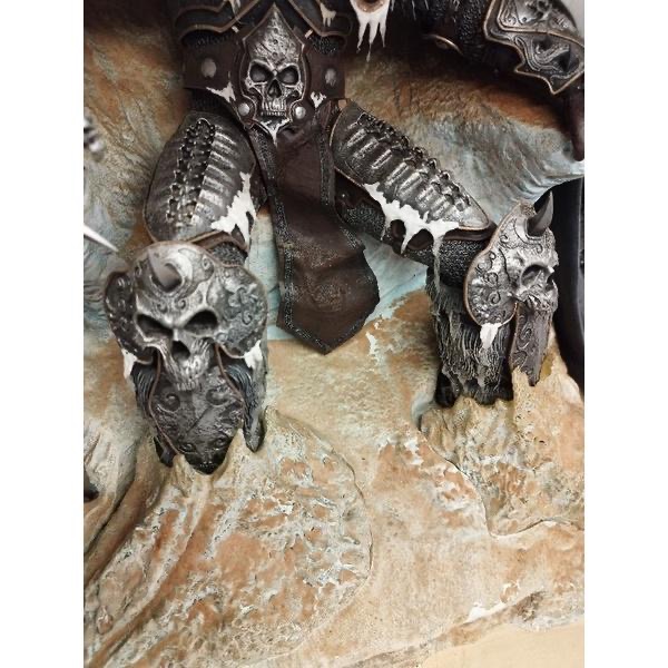 魔獸世界 阿薩斯 巫妖王 阿爾薩斯 1/4 雕像 AK XM P1S SIDESHOW-細節圖4