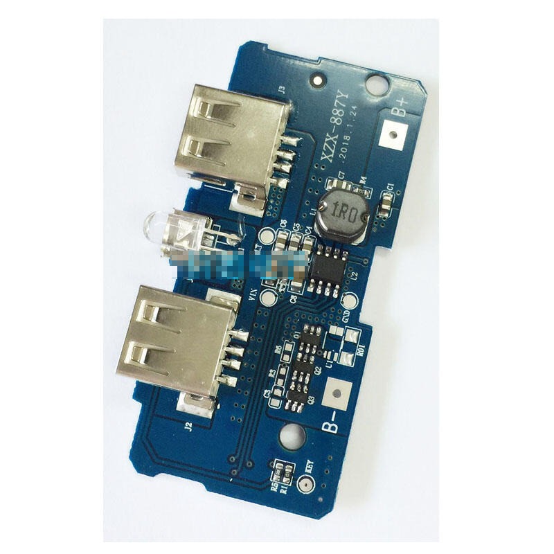 5059640→9939 現貨【-】18650電池3.7V轉5V2A升壓模組 DIY充電寶/移動電源主板/電路板 w7-細節圖2